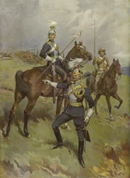 Soldados británicos de los 21º Lanceros (Emperatriz de la India)